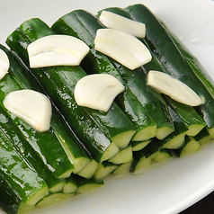 ピータン豆腐/緑ザーサイ/キュウリの冷菜