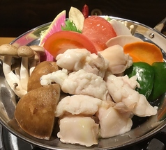 トマト鍋×牛モツ