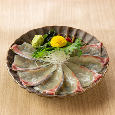 シマアジの薄造り