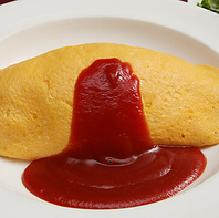 ハンバーグやオムライスなどの洋食メニューは充実♪