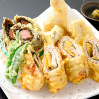 豪華なテンプロ（天ぷら）盛り合わせ◎