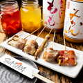 料理メニュー写真&nbsp;もちチーズベーコン巻/トマト豚肉巻/エリンギ豚肉巻/アスパラ豚肉串