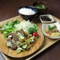 料理メニュー写真&nbsp;牛バラの焼肉定食