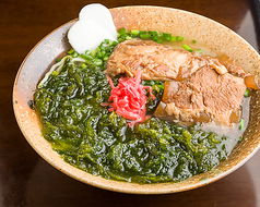 あーさソーキそば Sea Lettuce Soki-Soba