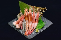 海老刺し三点盛り (1人前)