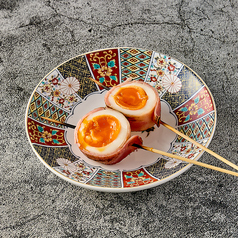 半熟卵ベーコン