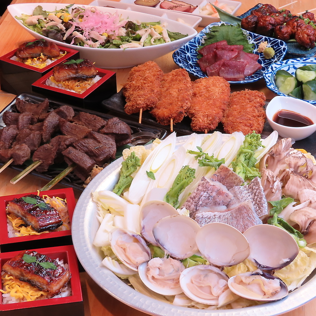 当日OK！《いづも飲み放題付き宴会コース》旬の食材を用いた飲み放題付きコース各種ございます！
