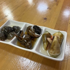 貝三種(チャンバラ貝・マイゴ貝・バイ貝)