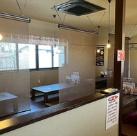 大型宴会が可能な掘りごたつ式のお座敷完備