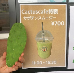 Cactuscafe特製のサボテンスムージー！