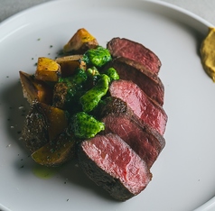 黒毛和牛ランプのステーキ～ポルトワインソース～