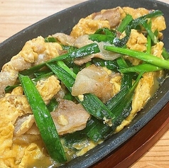 豚にら玉炒め