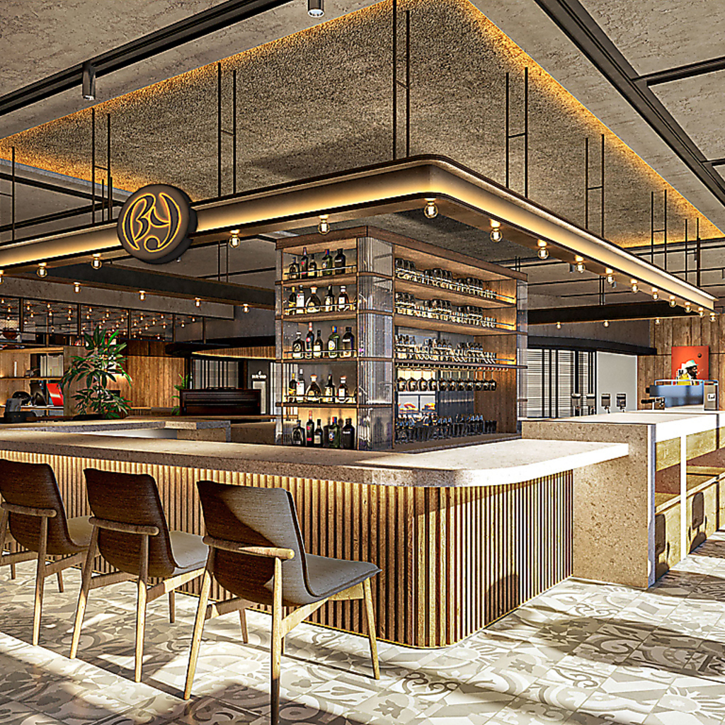 ダイニング120席、カフェ80席の大型カフェダイニング。恋人、友人同士など様々なシーンでご利用可能