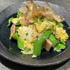 ピーマンとスパムのチャンプルー
