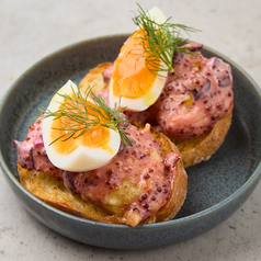 ウフ海老マヨ　カシスと柴漬け