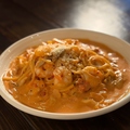料理メニュー写真&nbsp;エビとキノコのトマトクリーム