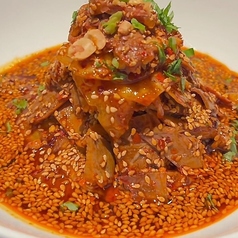 四川風牛モツの麻辣和え