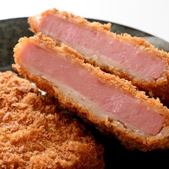 分厚いハムカツ