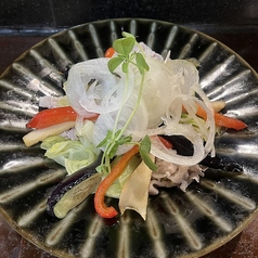 黒豚しゃぶしゃぶと温野菜のサラダ