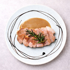 68度の豚ロース ポン酢バターソース