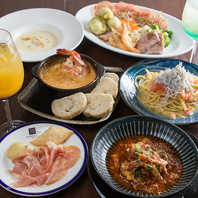 旬の食材を使用した料理の数々