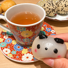 きゅんとする可愛さ♪もちもちパンダ饅頭【アフタヌーンティーセット】