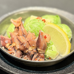 芽キャベツとホタルイカのレモンバターソテー