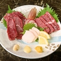 料理メニュー写真&nbsp;馬刺し3種盛