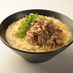 肉肉卵とじ蕎麦