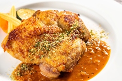 チキンステーキ　ディアブロ風