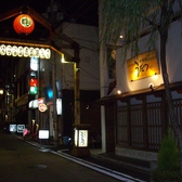 大きな赤提灯が目印の柳通り。