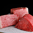 メインのステーキには日本三大和牛の一つ、松坂牛を使用。