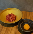 料理メニュー写真&nbsp;和牛炙りユッケ