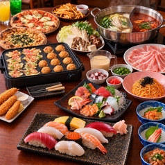 極上海鮮＆寿司＆しゃぶしゃぶ＆タコパ等々！2hまるまる食べ飲み放題【料理約110種・ドリンク約200種】の写真