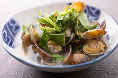 活けあさりの酒蒸し