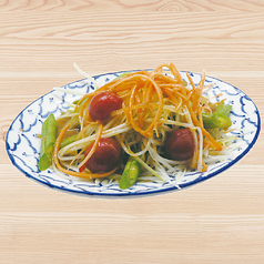 青パパイヤサラダ　ソムタム　Green papaya salad