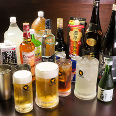 寿司やたこ焼きに合うお酒が勢揃い！大満足の飲み放題