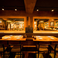 温もりと洗練が同居する細部までこだわった空間です◎