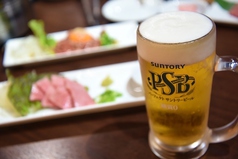 うまさに驚く「パーフェクトサントリービール」使用◎