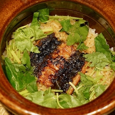 鰻と三つ葉の土鍋ごはん