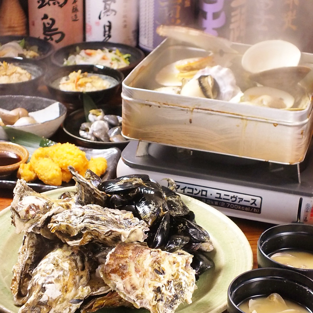 大人気のガンガン蒸しに海鮮BBQ浜焼き！