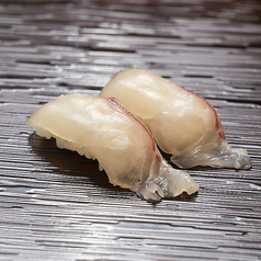 桜鯛のにぎり／桜鯛の海老塩にぎり