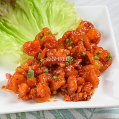 サモサチャート/ガーリックプラウン