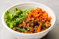 焼肉とキムチ丼