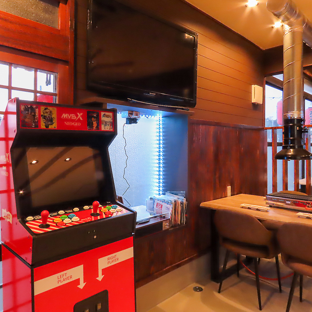 店内にTVやゲーム機も完備！スポーツ観戦にも◎