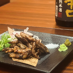 鶏せせりの藁焼き