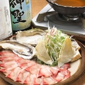 料理メニュー写真&nbsp;天之瀬鰤と真牡蠣のしゃぶしゃぶ　1人前