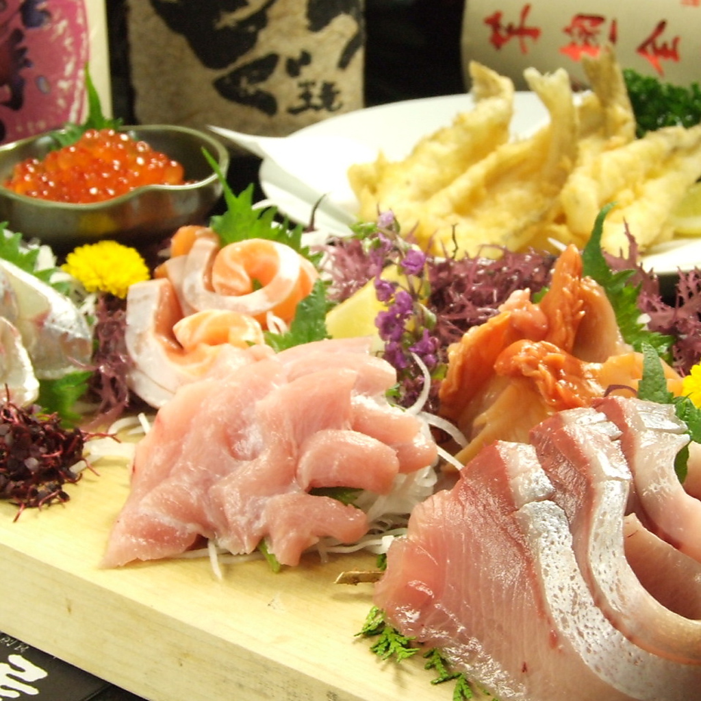 【自慢の鮮魚】旬の今だから脂がのって旨い！こだわって仕入れた鮮魚はお刺身が一番！