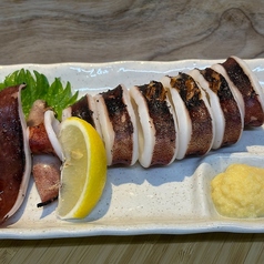 イカの網焼き