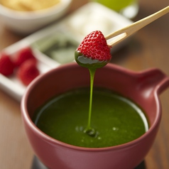 京抹茶のチョコレートフォンデュ